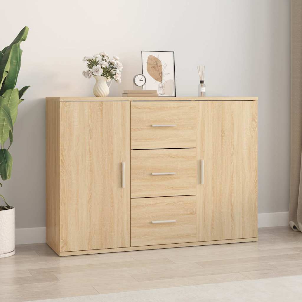Sideboard 91x29,5x65 cm Engineered Wood Sonoma oak
