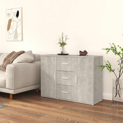 Sideboard 91x29,5x65 cm Engineered Wood Concrete grey