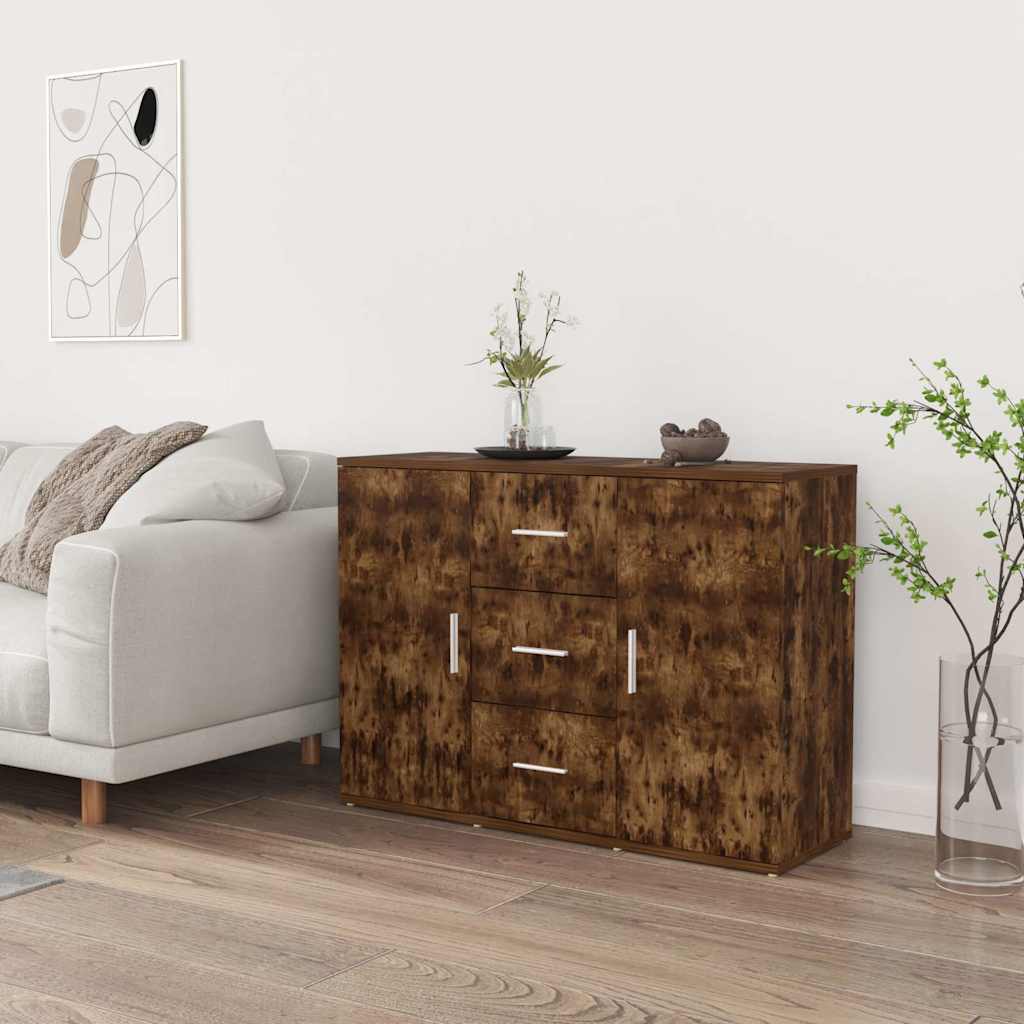 Sideboard 91x29,5x65 cm Engineered Wood Smoked oak