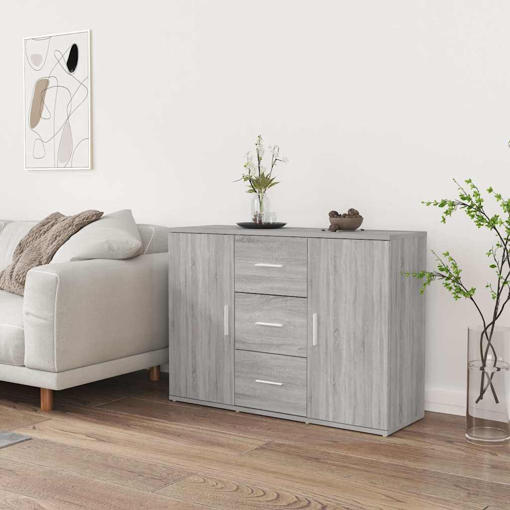 Sideboard 91x29,5x65 cm Engineered Wood Grey sonoma