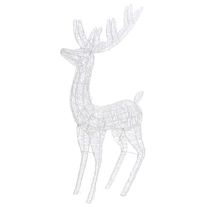 XXL Acrylic Christmas Reindeers 250 LED 180 cm 2 pcs Width 96 cm Warm white