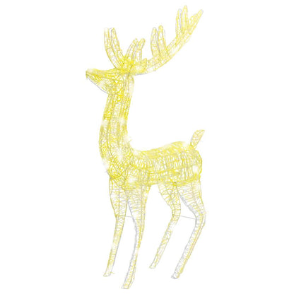 vidaXL XXL Acrylic Christmas Reindeers 250 LED 3 pcs 180 cm Warm White 6