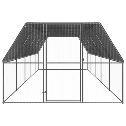 vidaXL Outdoor Chicken Cage 3x10x2 m Galvanised Steel 2