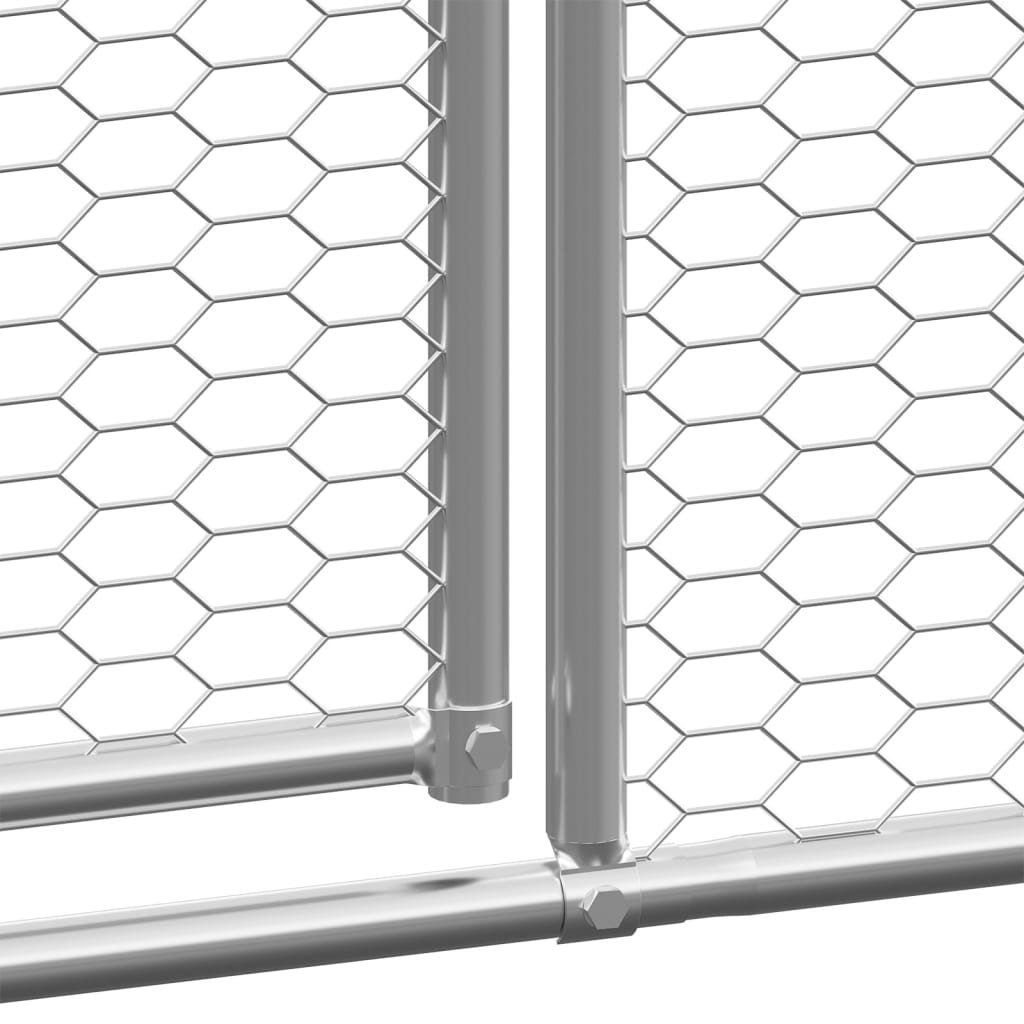 vidaXL Outdoor Chicken Cage 3x10x2 m Galvanised Steel 4
