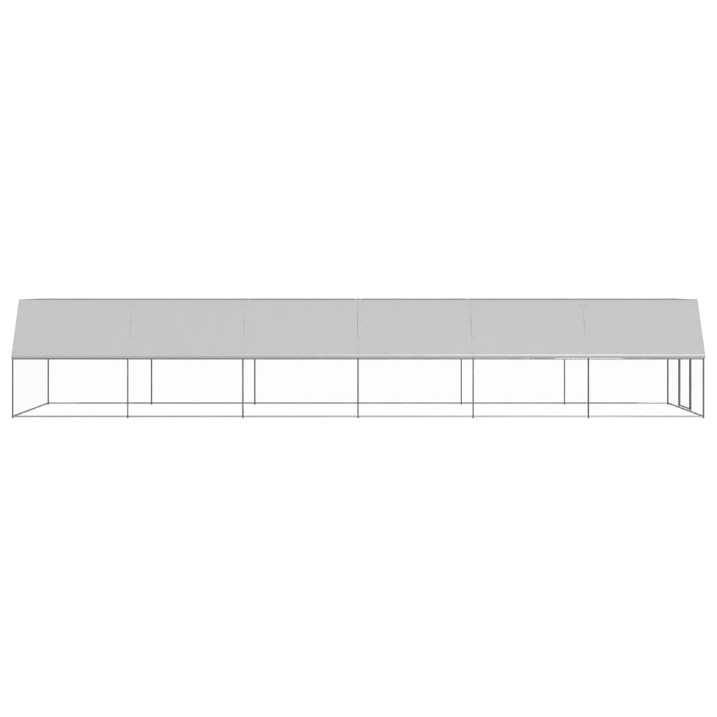 vidaXL Outdoor Chicken Cage 3x12x2 m Galvanised Steel 3