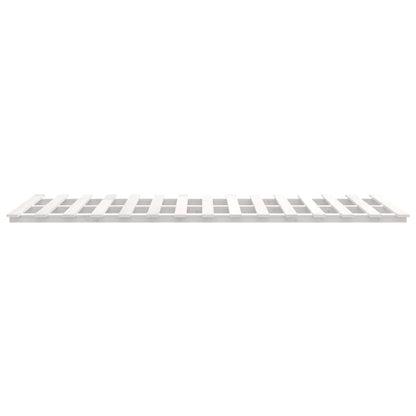 Bed Frame without Mattress Solid Wood Pine Length 200 cm White 120 cm