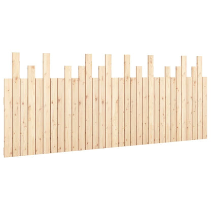 Wall Headboard 108x3x80 cm Solid Wood Pine Natural 204 x 80 cm