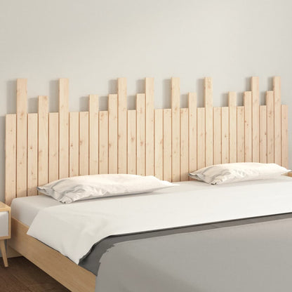Wall Headboard 108x3x80 cm Solid Wood Pine Natural 204 x 80 cm