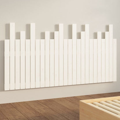 Wall Headboard 108x3x80 cm Solid Wood Pine White 159.5 x 80 cm