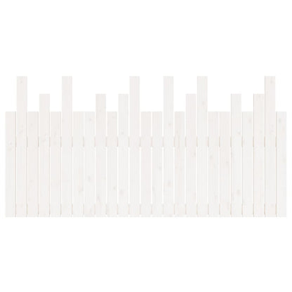Wall Headboard 108x3x80 cm Solid Wood Pine White 159.5 x 80 cm