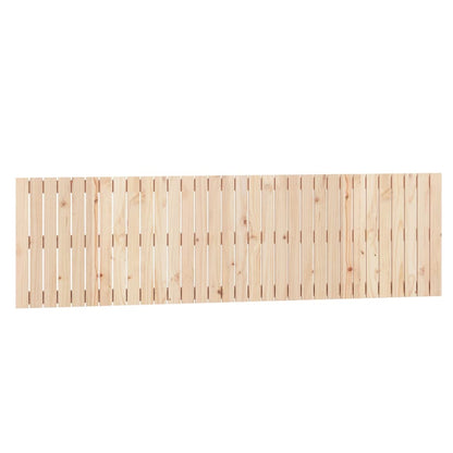 Wall Headboard 108x3x60 cm Solid Wood Pine Natural 204 cm