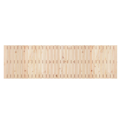 Wall Headboard 108x3x60 cm Solid Wood Pine Natural 204 cm