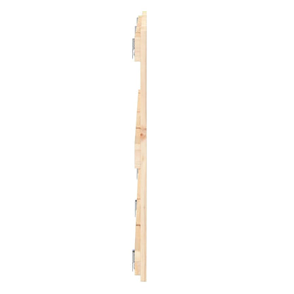 Wall Headboard 108x3x60 cm Solid Wood Pine Natural 204 cm