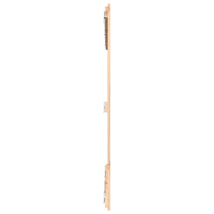 Wall Headboard 108x3x110 cm Solid Wood Pine Natural 159.5 cm