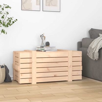 Storage Box 58x40,5x42 cm Solid Wood Pine Natural 91 x 40.5 x 42 cm