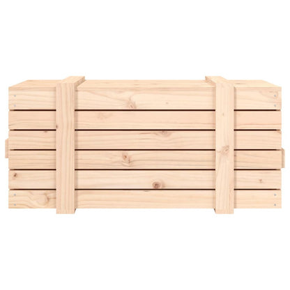 Storage Box 58x40,5x42 cm Solid Wood Pine Natural 91 x 40.5 x 42 cm