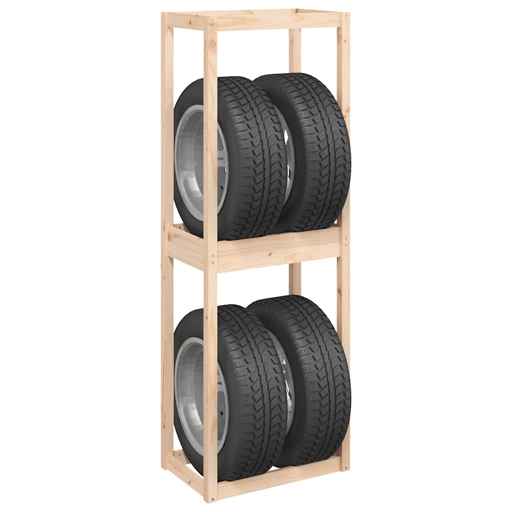 Tire Rack Solid Wood Pine 63 x 40 x 180 cm
