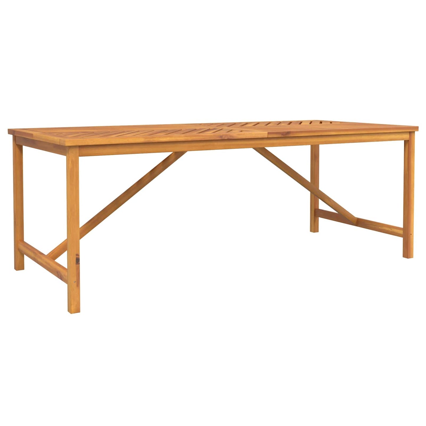 vidaXL Garden Dining Set 7 pcs Brown Solid Acacia Wood 6