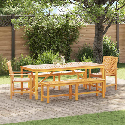 vidaXL Garden Dining Set 5 pcs Brown Solid Acacia Wood 1