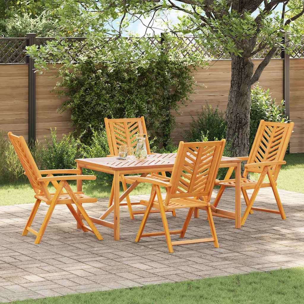 vidaXL Garden Dining Set 5 pcs Brown 150 x 90 x 74 cm 1
