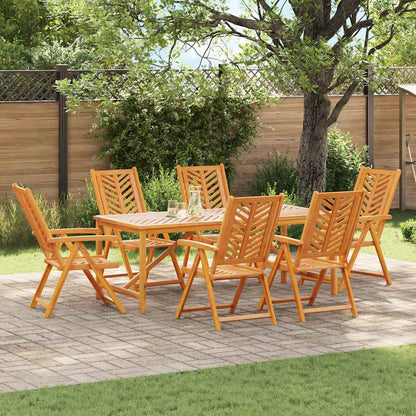 vidaXL Garden Dining Set 7 pcs Brown Solid Acacia Wood 1