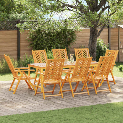 Garden Chair Brown Solid Acacia Wood 8