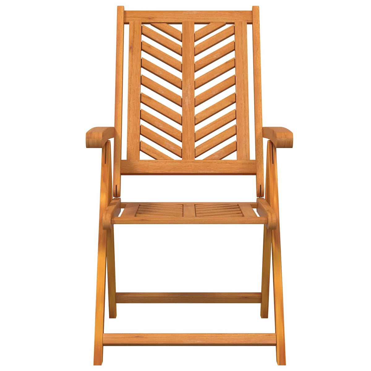 Garden Chair Brown Solid Acacia Wood 8