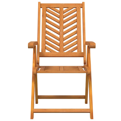 Garden Chair Brown Solid Acacia Wood 8