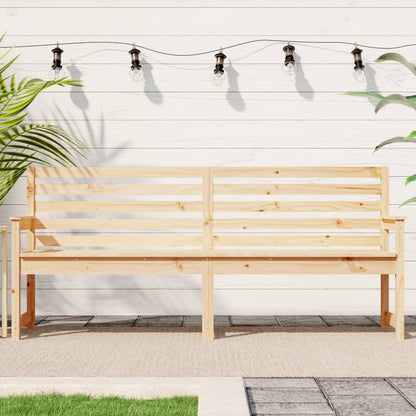 Garden Bench 109x48x91,5 cm Solid Wood Pine 203.5 x 48 x 91.5 cm