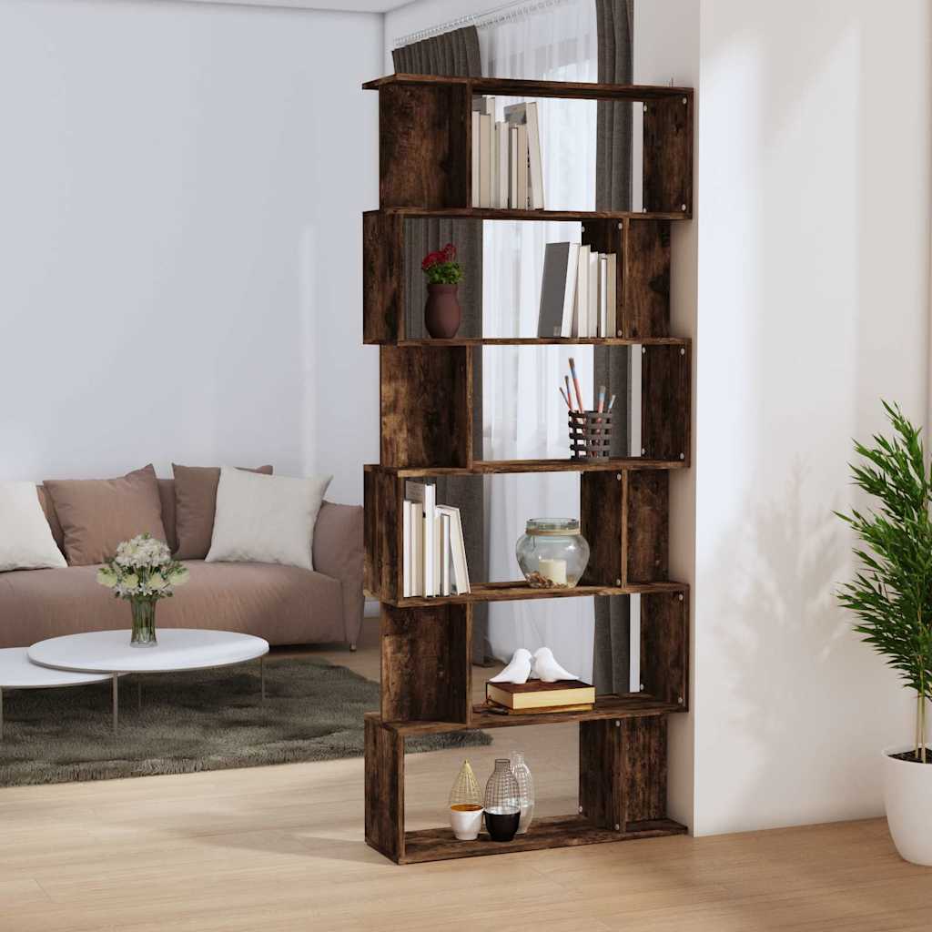 Book Cabinet/Room Divider 80x24x192 cm Smoked oak