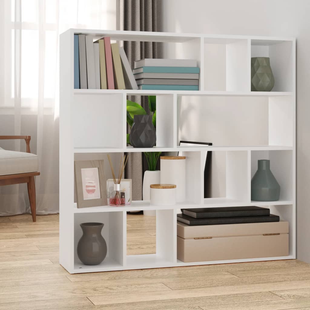 Book Cabinet/Room Divider 105x24x102 cm White