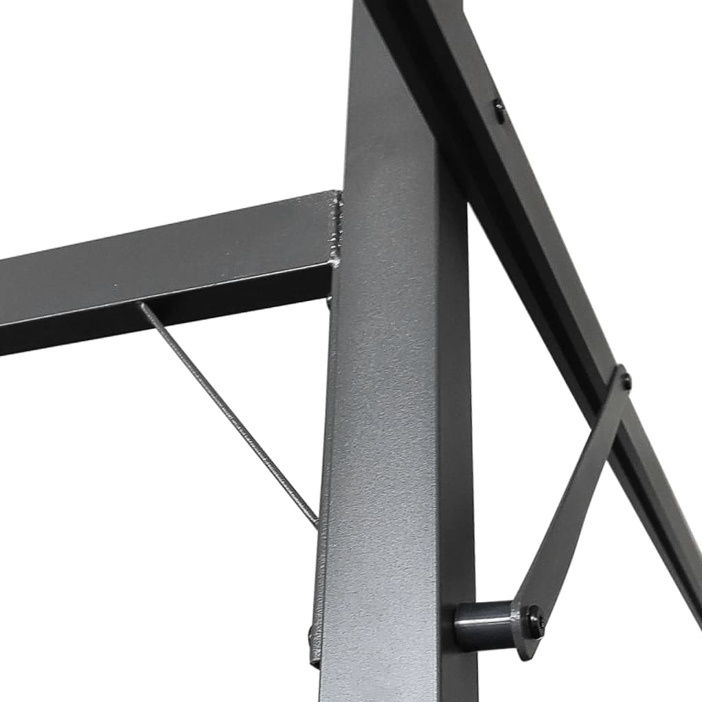 Pergola with Retractable Roof Anthracite 589 x 292 x 230 cm