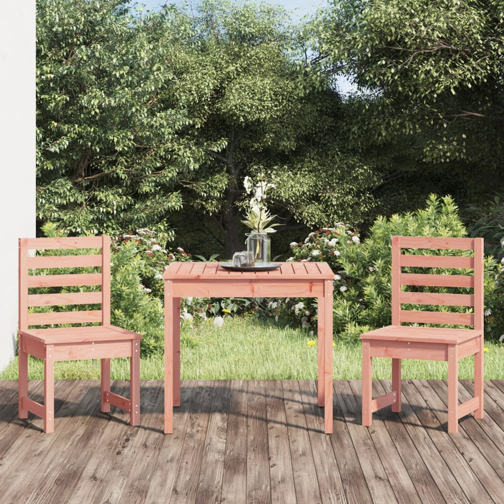 vidaXL 3 Piece Garden Bistro Set Solid Wood Pine