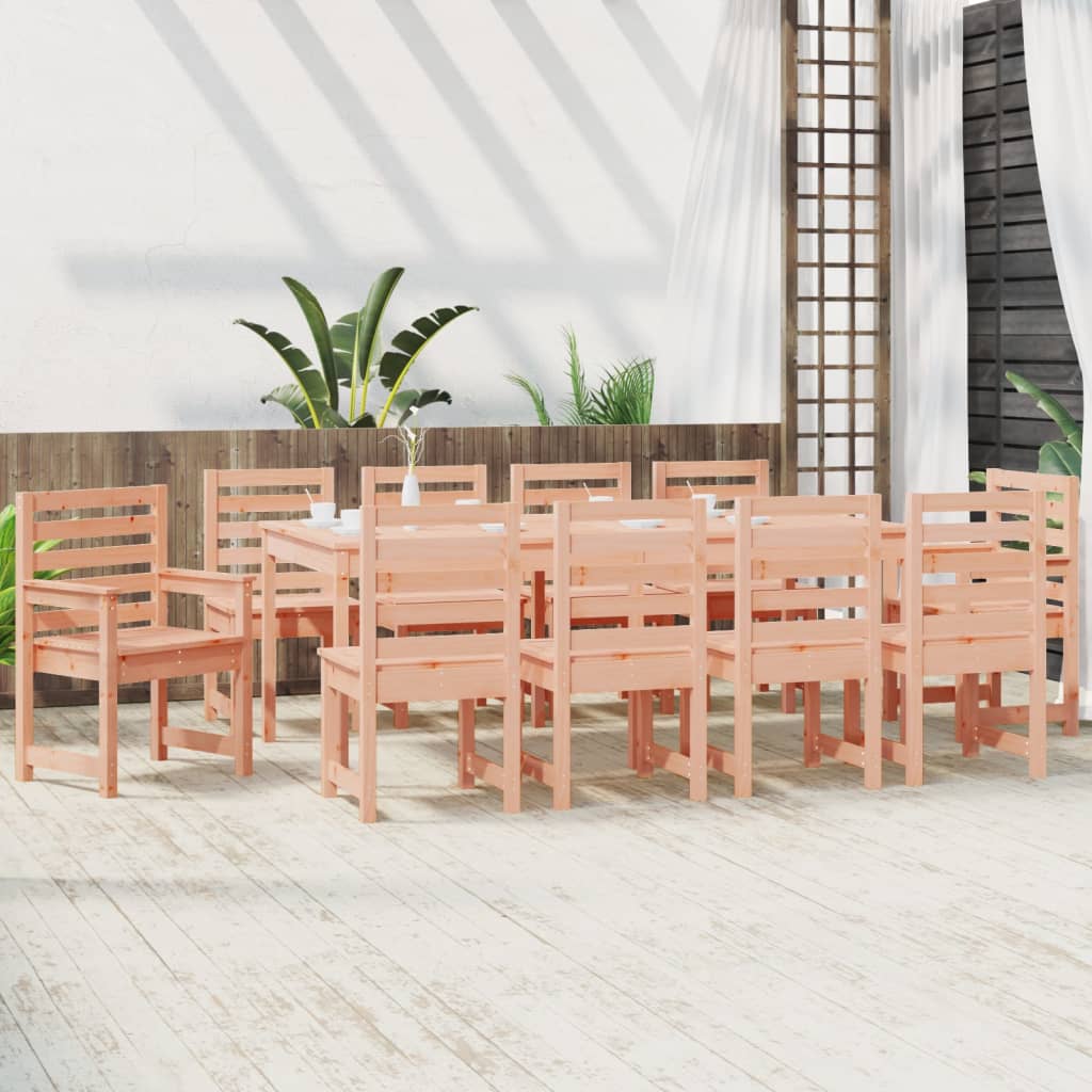 vidaXL 11 Piece Garden Dining Set Solid Wood Douglas 3