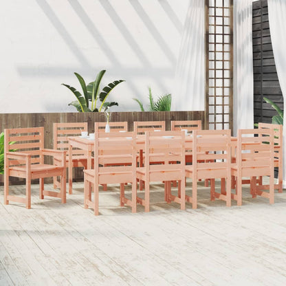 vidaXL 11 Piece Garden Dining Set Solid Wood Douglas 3