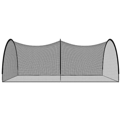 Baseball Batting Cage Net Black Polyester 600 x 400 x 250 cm