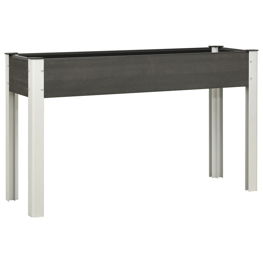 Garden Raised Bed WPC Grey 120 x 40 x 75 cm
