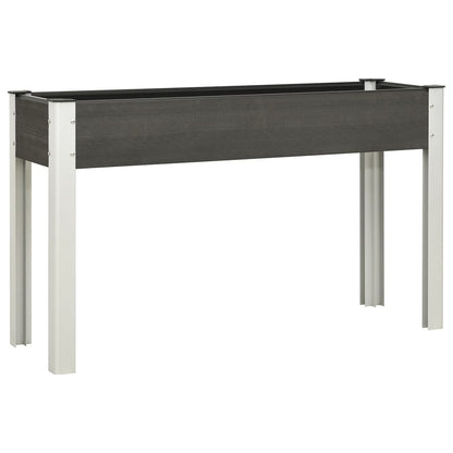 Garden Raised Bed WPC Grey 120 x 40 x 75 cm