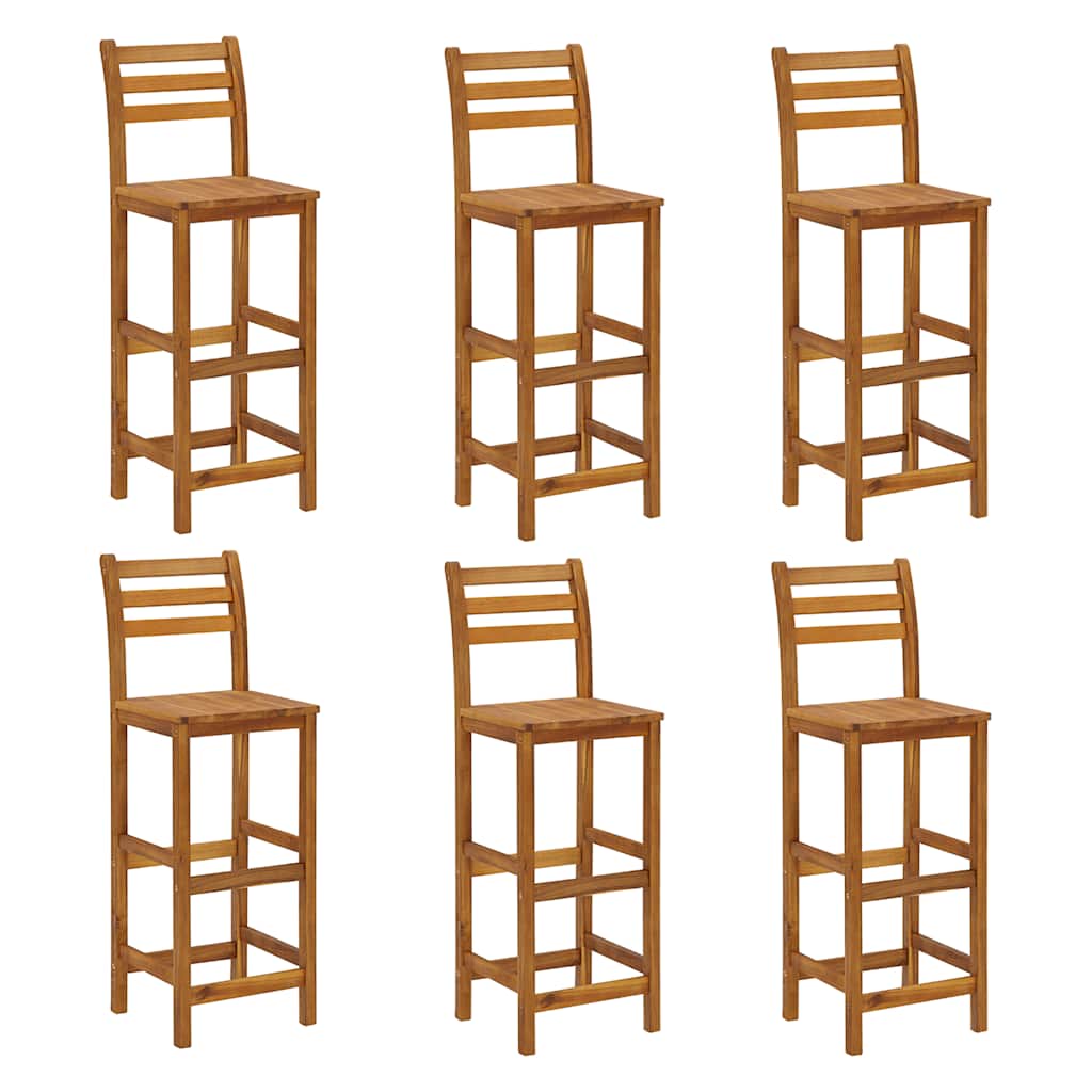 vidaXL 7 Piece Garden Bar Set Solid Wood  Acacia 5
