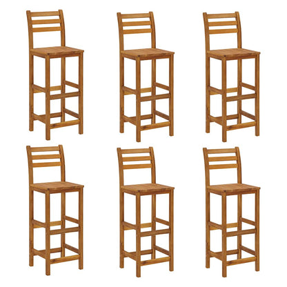 vidaXL 7 Piece Garden Bar Set Solid Wood  Acacia 5