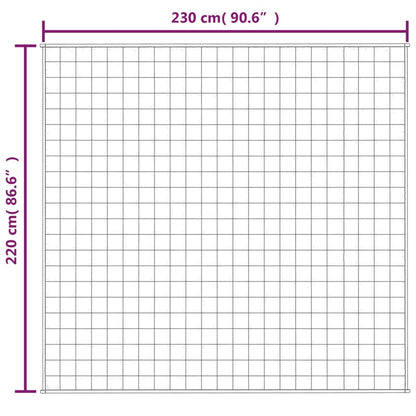 Weighted Blanket Fabric Blue 15 kg 230 cm