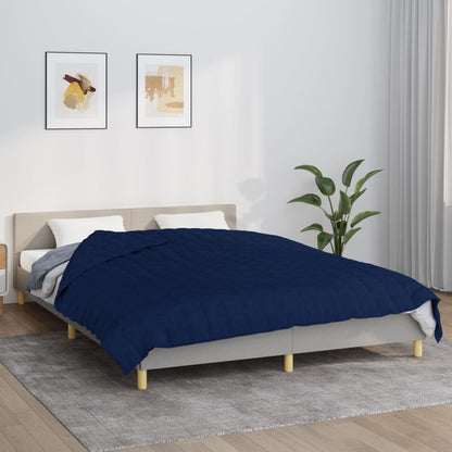 Weighted Blanket Fabric Blue 15 kg 230 cm