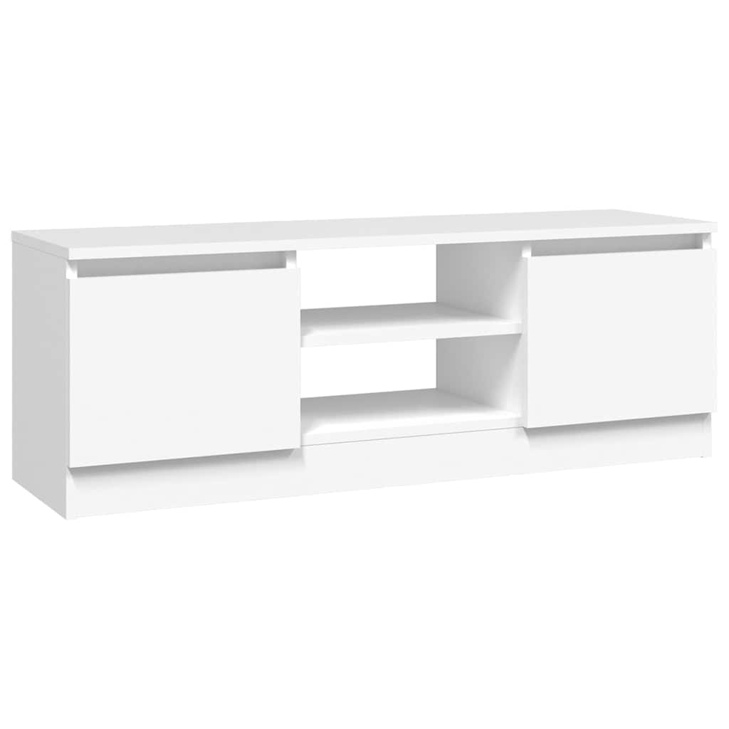 TV Cabinet with Door 102x30x36 cm White