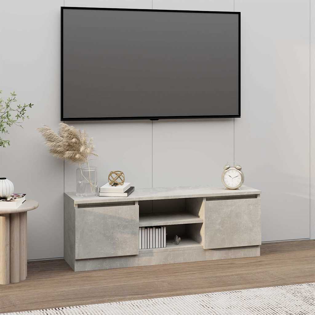 TV Cabinet with Door 102x30x36 cm Concrete grey