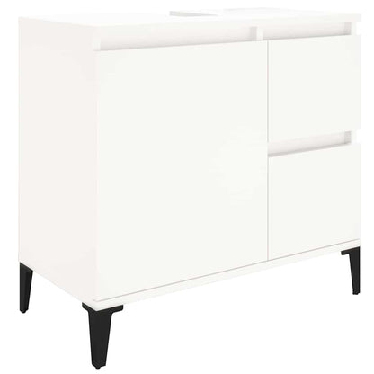 Bathroom Cabinet 65x33x60 cm Engineered Wood White