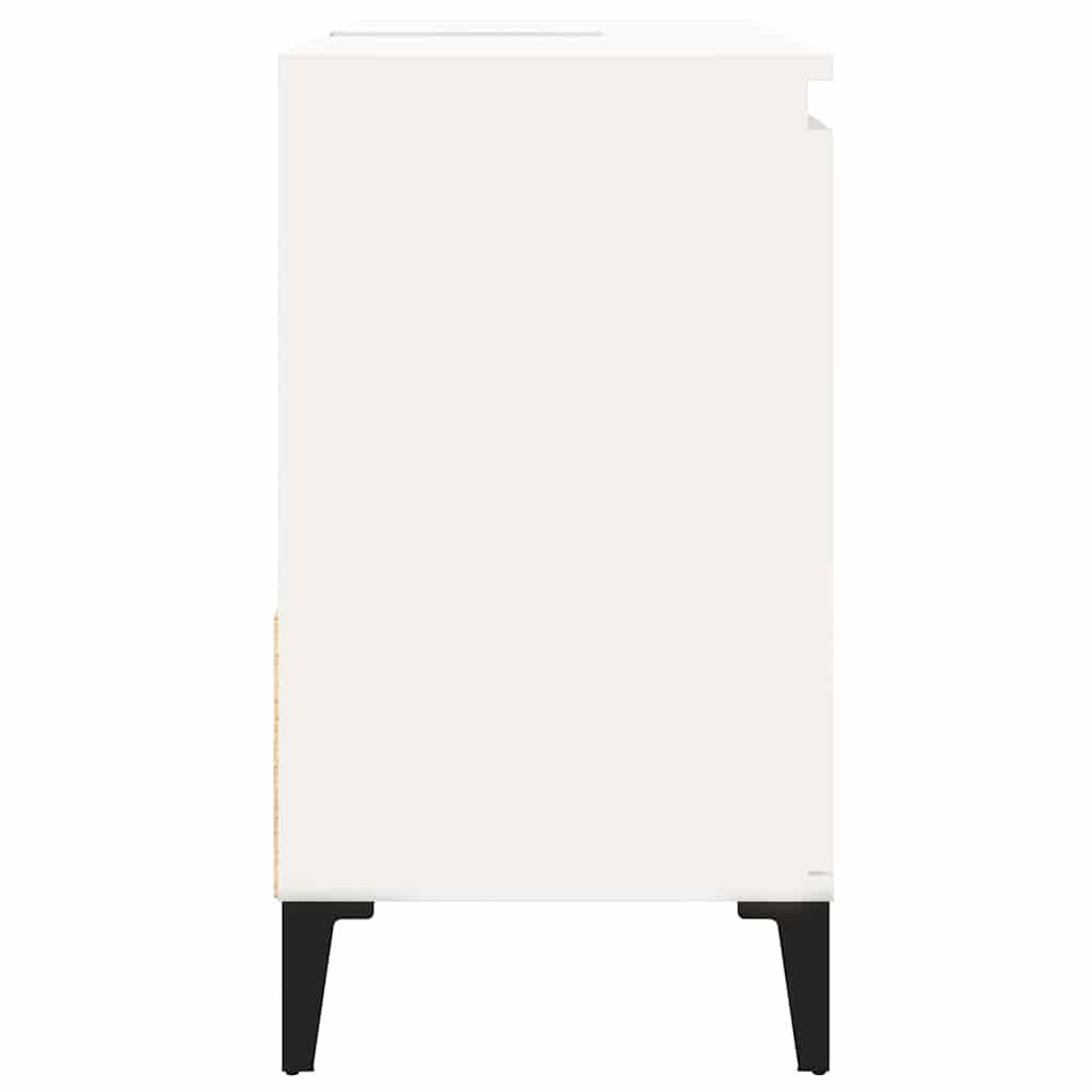 Bathroom Cabinet 65x33x60 cm Engineered Wood White