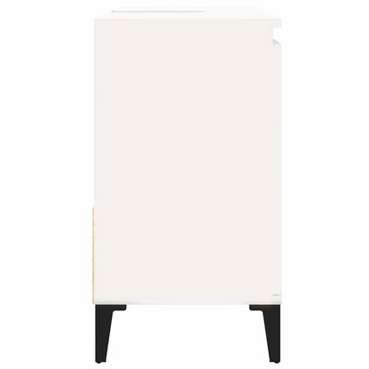 Bathroom Cabinet 65x33x60 cm Engineered Wood White