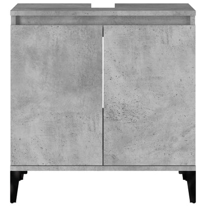 vidaXL Sink Cabinet Concrete Grey 58x33x60 cm Engineered Wood