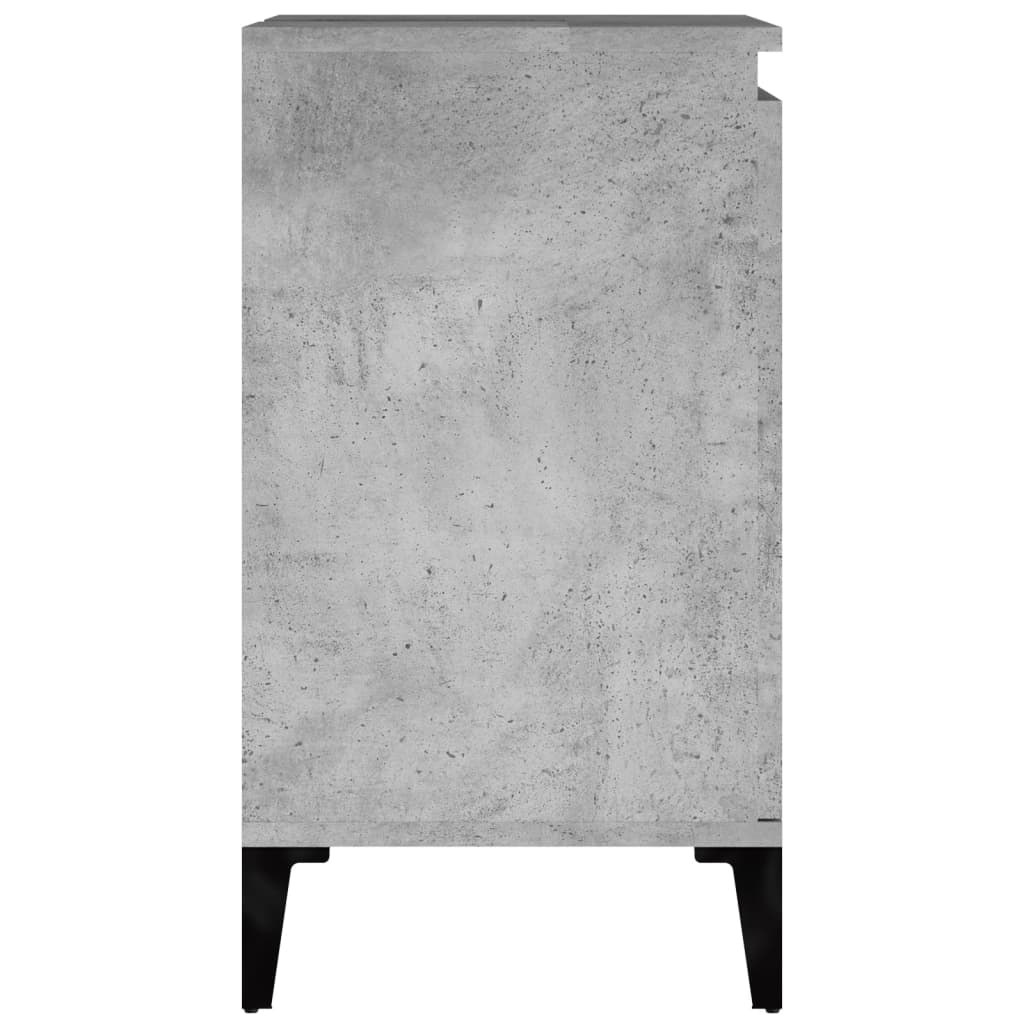 vidaXL Sink Cabinet Concrete Grey 58x33x60 cm Engineered Wood