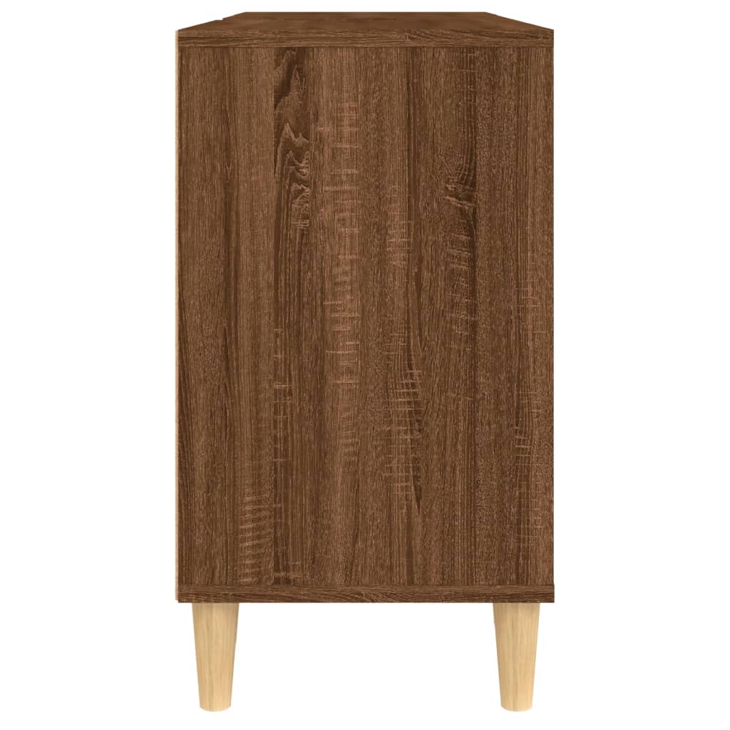 vidaXL Sink Cabinet Brown Oak 80x33x60 cm Engineered Wood